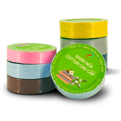 COMBO 3 Khăn Tắm Nén Du Lịch Thiện Phú 50*100 Tái Sử Dụng